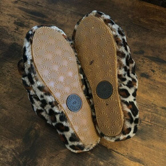 UGG Fluff Yeah Slingback Sandal in
Amphora Leopard Size 6 - Picture 7 of 9